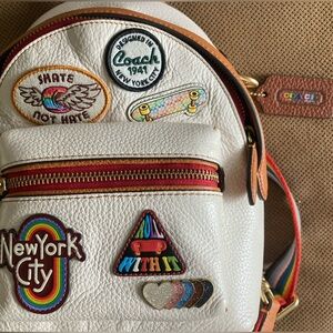 Coach Backpack 18 with Patches